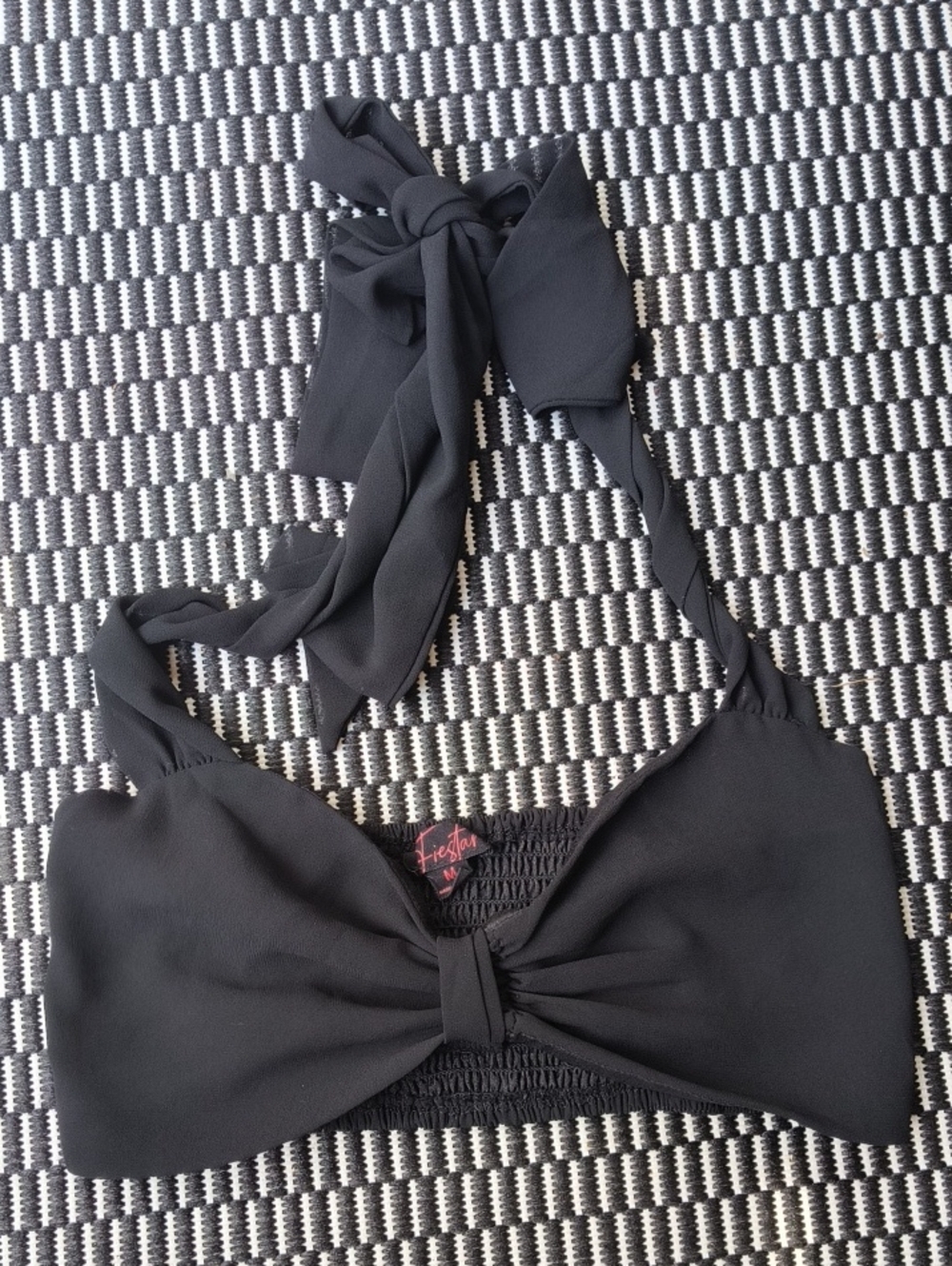 Fiestar Black Chiffon Halter Top